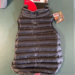 Kong Black Parachute Puffer Jacket for Dogs